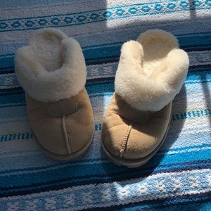 Ugg slippers in sand